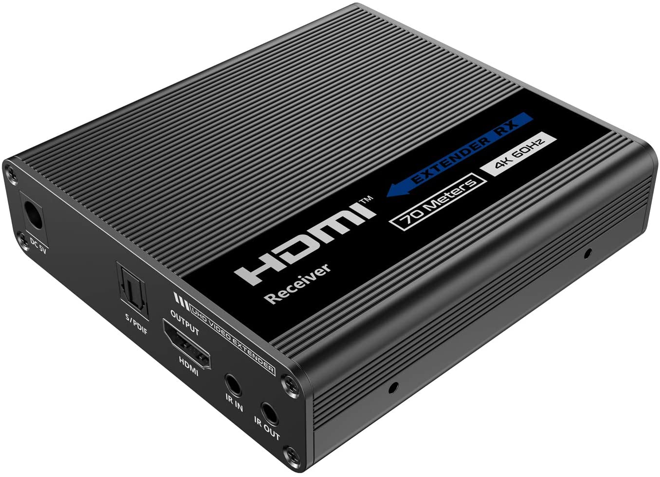 DDMALL HIP-10 HDMI Ethernet Extender Kit, HDMI over IP Video Transmitter  HD, 1-to-Many Video Broadcast