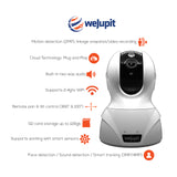 Security Camera Full HD 1080P WiFi Baby-Pet-Home Monitor - weJupit Wireless Indoor Pan-Tilt-Zoom IP Camera, Motion Detection, Two-Way Audio, Night Vision - Cloud Storage