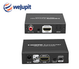 weJupit HDMI Audio Extractor 4K 60Hz HDR Converter With ARC HDCP2.2-1.4, HDMI 2.0 Video + SPDIF Audio + Coaxial Audio + R-L Stereo Audio, 3D Video, Plug & Play